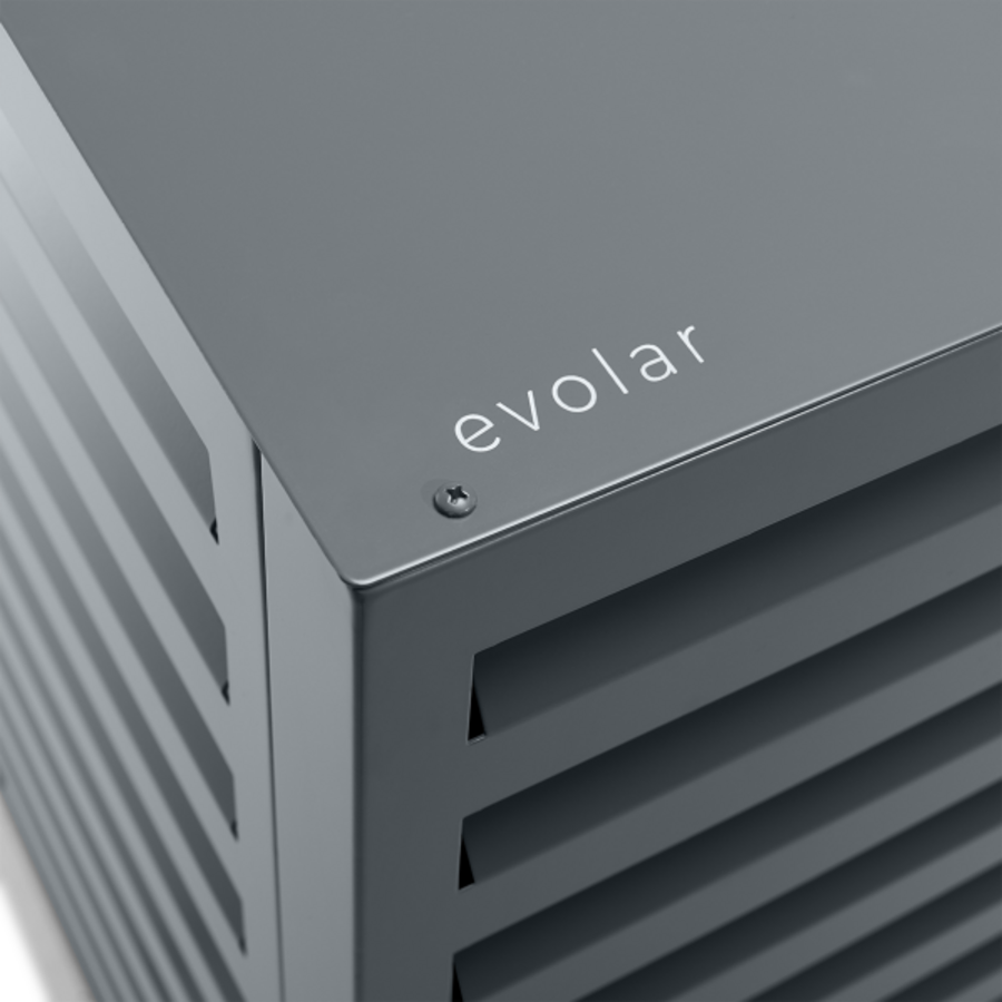 Boîtier | Caisson pour climatiseur/pompe à chaleur | Noir | 80 x 110 cm