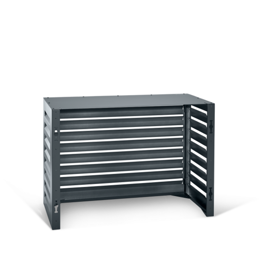 Casing hood | Housing for air conditioning/heat pump | Black | 80x110cm