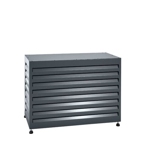  Evolar Gehäusehaube | Gehäuse für Klimaanlage/Wärmepumpe | Schwarz | 80 x 110 cm 