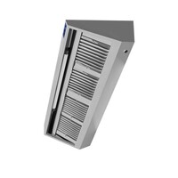 Professional stainless steel wall hood 1200 mm – 900 deep, 2 filters, including motor and LED.