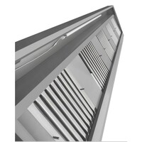 Hotte murale professionnelle en acier inoxydable 1200 mm – 900 mm de profondeur, 2 filtres, moteur et LED inclus.