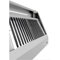 Hotte murale professionnelle en acier inoxydable 1000 mm – 900 mm de profondeur, 2 filtres, moteur et LED inclus.