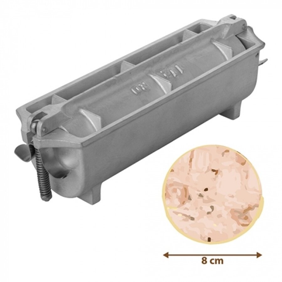 Adelmann Patévorm Ø8 cm x L25 cm – Gegoten Aluminium