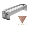 HorecaTraders Adelmann Dreieckige Kuchenform, Edelstahl, 8,4 x 40 x 8,4 cm