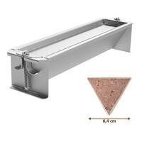 Adelmann Driehoekige Patévorm RVS 8,4x40x8,4 cm