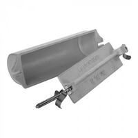 Adelmann Halfronde Patévorm Aluminium 8x25x8 cm