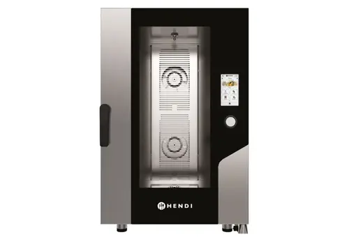  HorecaTraders Hetelucht Stoomoven | Touchscreen | 11x GN 1/1 | Elektrische | 73x78,5x(h)113cm 