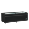 Supermarktkoeler/-vriezer zwart | 210 x 86 x 89(h) cm | Schakelbaar chiller & vriezer