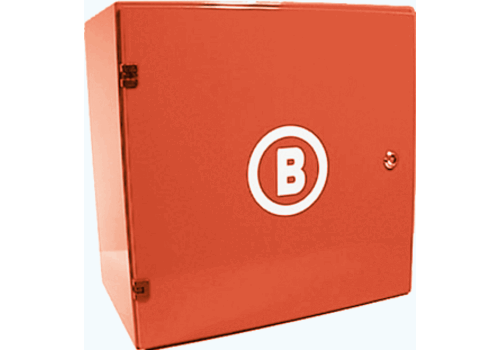  Chubb Ajax Haspelkast | Rood | 500x500x300 mm | Inbouw | Staal | Gelakt 