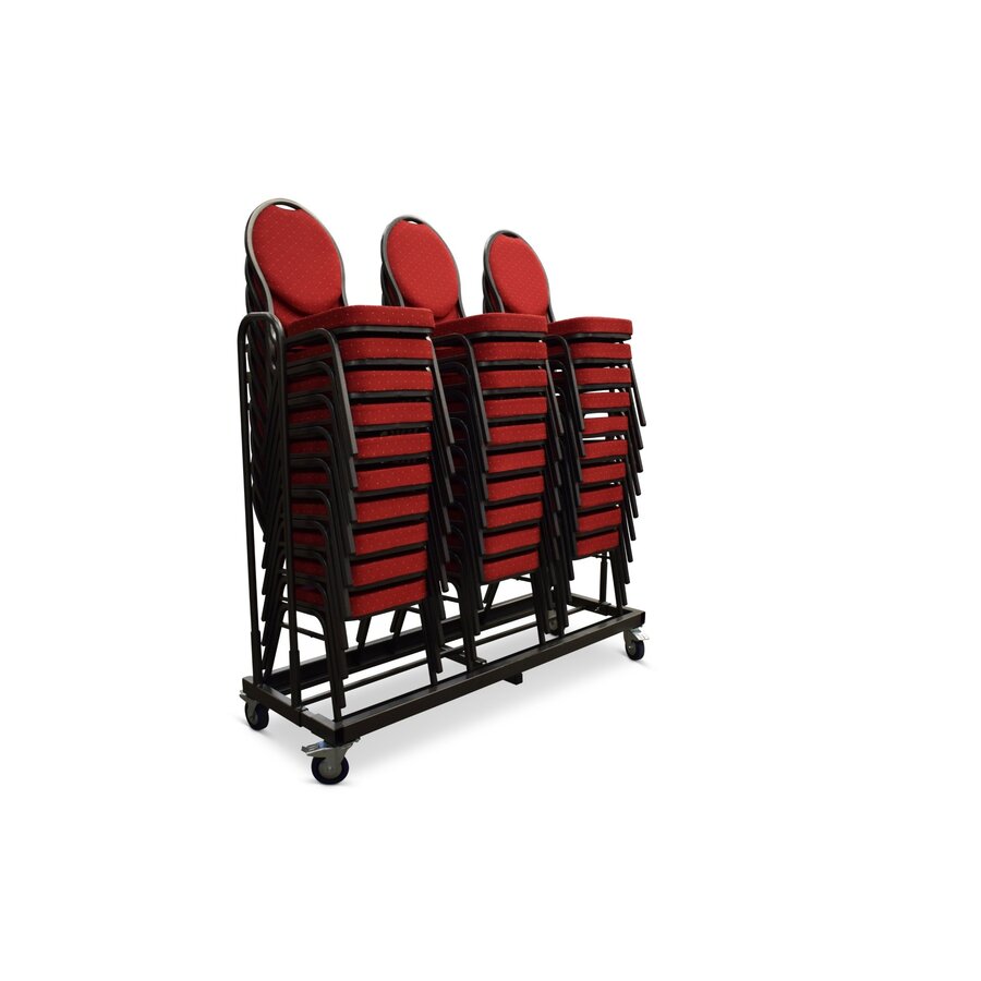 Chariot à chaises empilables | 176 × 51-72 × 42 cm