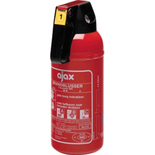 Chubb Ajax Brandblusser | Poeder | 2 L | Handmatig | 315x110 mm | Klasse A/B/C 