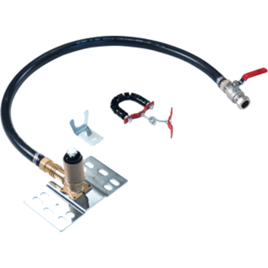Mounting/connection set fire hose reel | 3/4" | Clamp | With shut-off valve