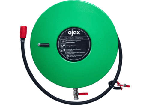  Chubb Ajax Schlauchtrommel | Einzeln | Stahl | Manueller Aufroller | 30 m Schlauch 