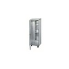 Stainless steel broom cupboard | 2 doors | lock | adjustable legs | hygienic roof