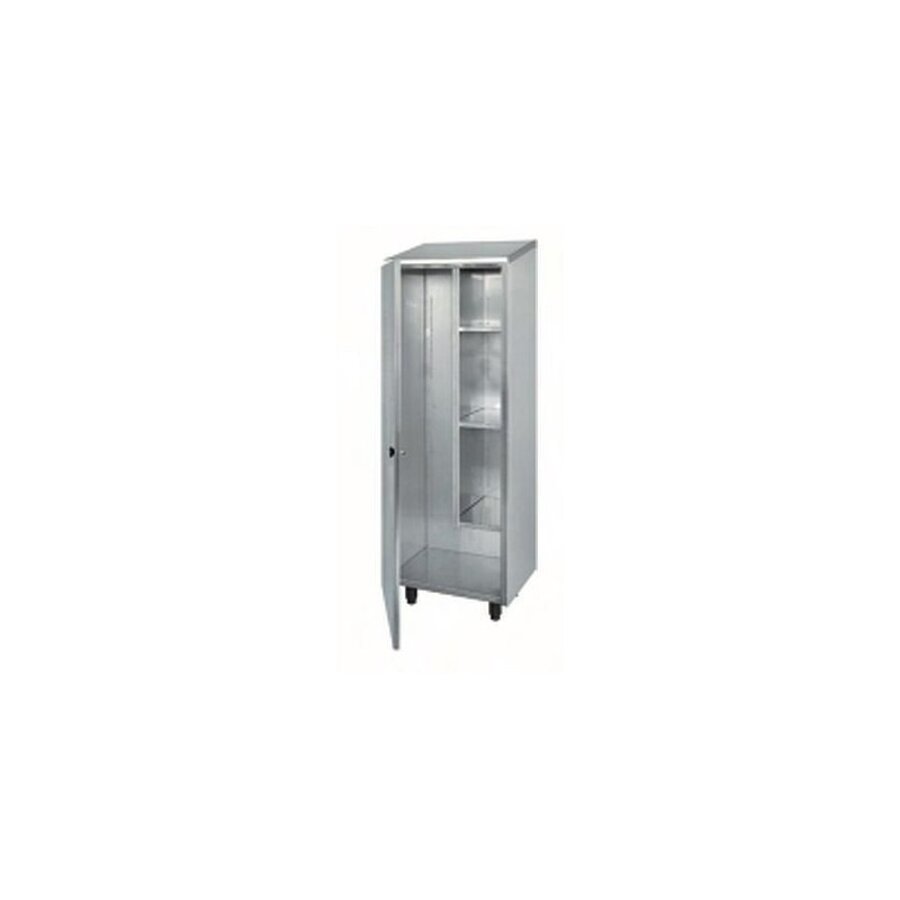 Broom closet | 1 revolving door | Stainless steel | 60x47.5x193.5cm