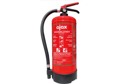 Chubb Ajax Schaumlöscher | PFAS-frei | 6 l | Brandklasse A/B | 35 s Sprühzeit | 4 m Reichweite 