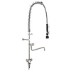 Combisteel 1-hole rinse shower | Stainless steel | 390x975 mm