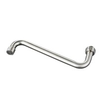 1-Loch-Brausearmatur | Edelstahl | 390 x 975 mm