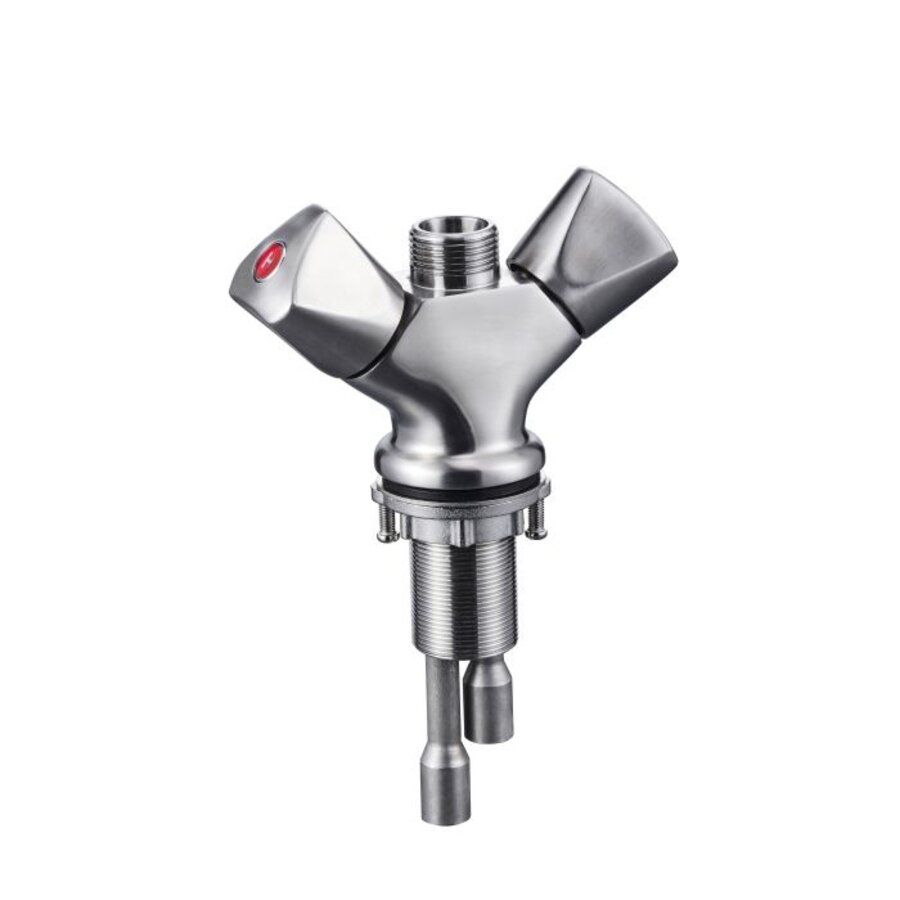 1-hole rinse shower | Stainless steel | 390x975 mm