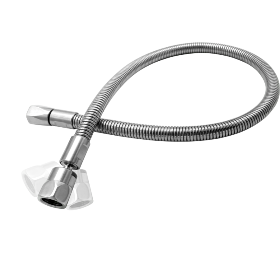 1-Loch-Brausearmatur | Edelstahl | 390 x 975 mm