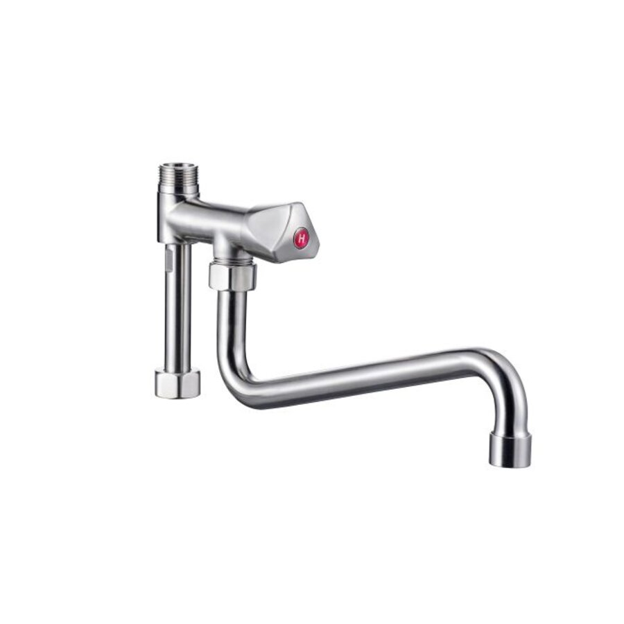 1-hole rinse shower | Stainless steel | 390x975 mm
