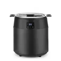 Suppenkessel ohne Wasser | 10 l | Digital | Schwarz | ø330 x (H)398 mm