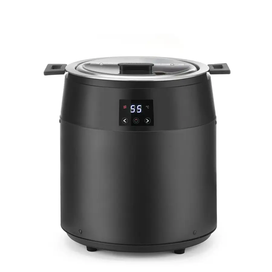 Soup kettle without water | 10 L | Digital | Black | ø330x(H)398 mm