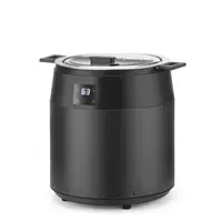 Suppenkessel ohne Wasser | 10 l | Digital | Schwarz | ø330 x (H)398 mm