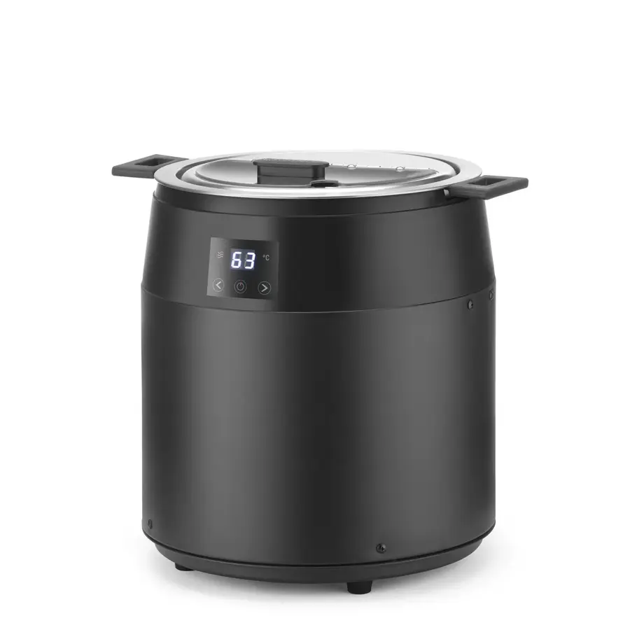 Suppenkessel ohne Wasser | 10 l | Digital | Schwarz | ø330 x (H)398 mm
