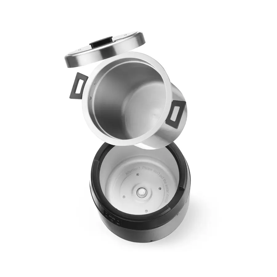 Suppenkessel ohne Wasser | 10 l | Digital | Schwarz | ø330 x (H)398 mm