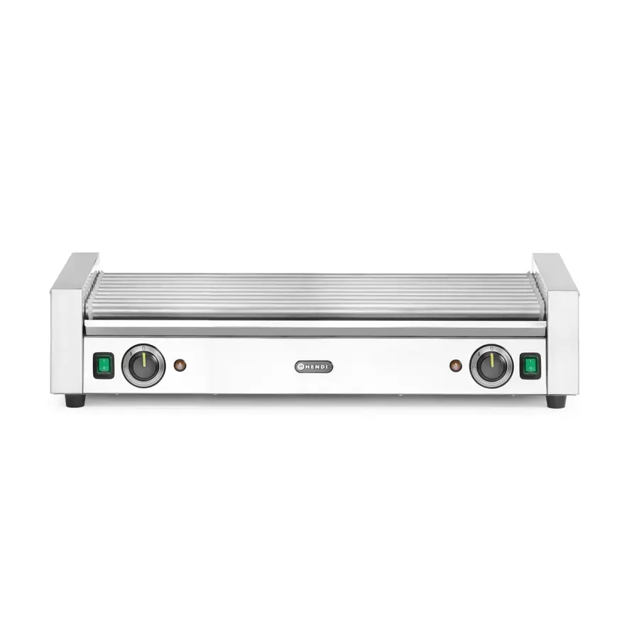 Sausage roll grill XL | 2 zones | 63 cm Roller length | 230°C