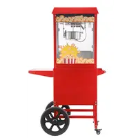 Popcorn machine with cart | 150 g per cycle | Illuminated | 940x510x(H)1553 mm