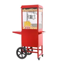 Popcorn machine with cart | 150 g per cycle | Illuminated | 940x510x(H)1553 mm