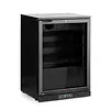 Hendi Réfrigérateur de bar avec porte vitrée | noir | 105 L | 600 x 530 x (H) 870 mm