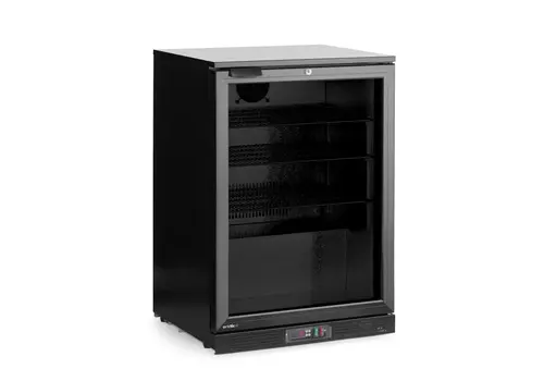  Hendi Backbar koelkast met glazen deur | zwart | 105 L | 600x530x(H)870 mm 