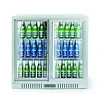 Hendi Backbar koelkast met glazen schuifdeuren | zilver | 150 L | 900x520x(H)840 mm