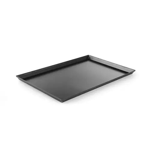  Hendi Pizzapan rechthoekig | Blauwstaal | 600x400x25 mm 