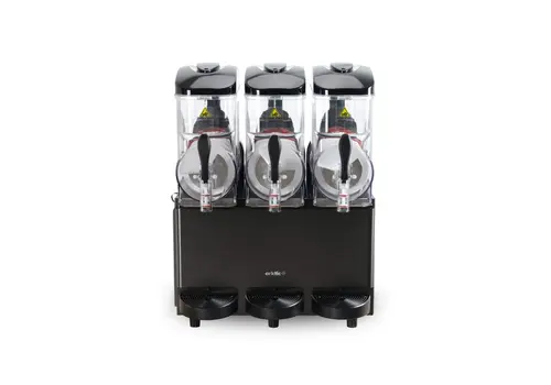  HorecaTraders Machine à granita | 3 x 12 L | entre -10 °C et -2 °C | 610 × 490 × 775 mm 