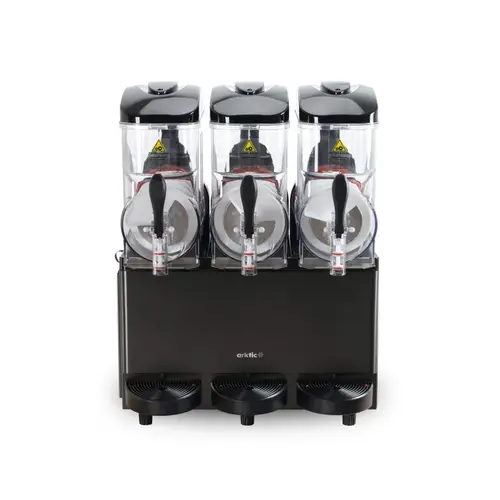  HorecaTraders Slush-Eis-Maschine | 3 x 12 l | zwischen -10 °C und -2 °C | 61 × 40 × 77,5 cm 