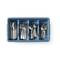 Ensemble de couverts | 200 pièces | Acier inoxydable 18/0 | Comprend un plateau à couverts | Compatible lave-vaisselle