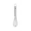 HorecaTraders whisk | stainless steel | 16x1.4cm | hanging loop | 5-wire