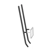 Deckelhalter | Edelstahl | Rutschfest | 22,4 x 5,2 x (H) 10,5 cm