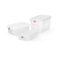 Contenant avec couvercle | GN 1/4 | empilable | différentes tailles