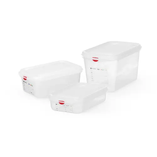 HorecaTraders Container with lid | GN 1/4 | stackable | various sizes 