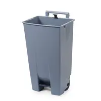 Poubelle | Gris clair | 120 L | 51 x 42,5 x (H) 87,5