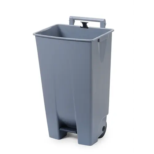  HorecaTraders Poubelle | Gris clair | 120 L | 51 x 42,5 x (H) 87,5 