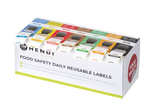  HorecaTraders Food safety sticker | With dispenser | Easy | 7000 stickers 