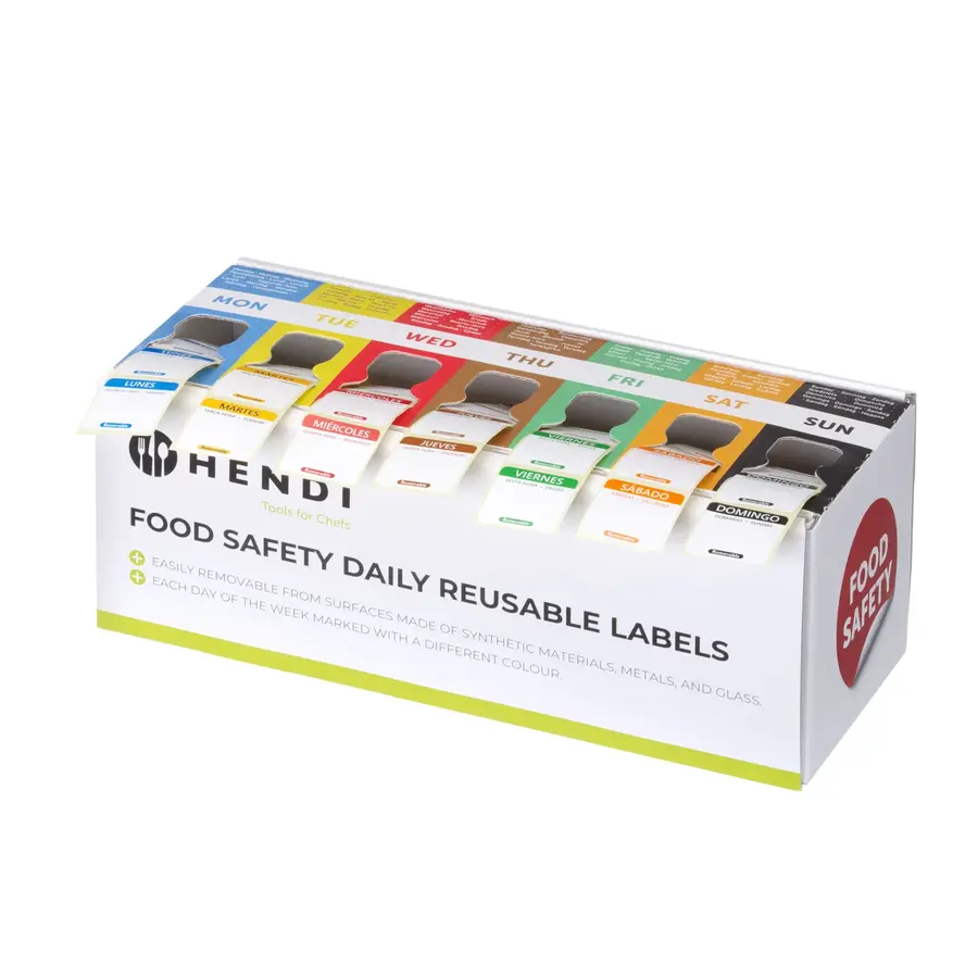 Voedselveiligheid sticker | Met dispenser | Eenvoudig | 7000 stickers