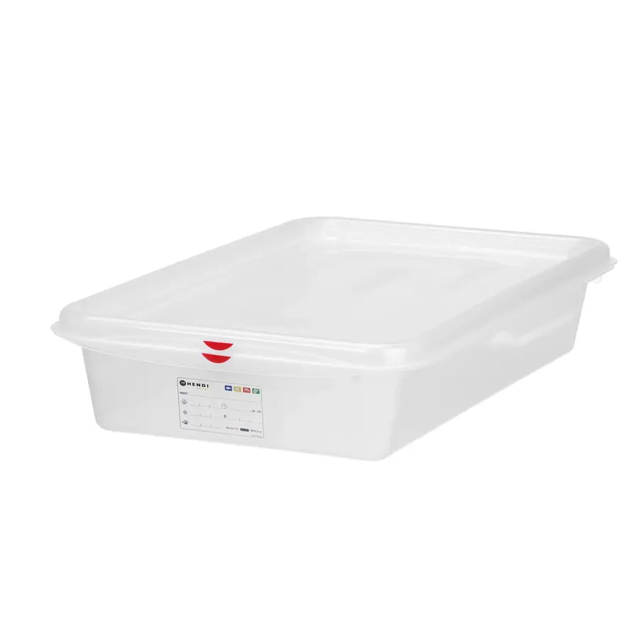 Container GN 2/3 | Polypropyleen | Stapelbaar | Met deksel | 3 formaten