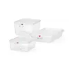 HorecaTraders Container GN 2/3 | Polypropylene | Stackable | With lid | 3 sizes
